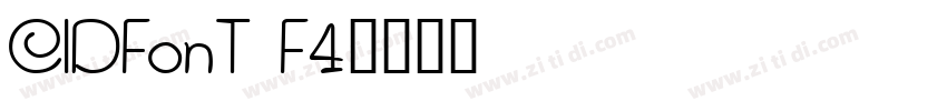 CIDFont F4字体转换